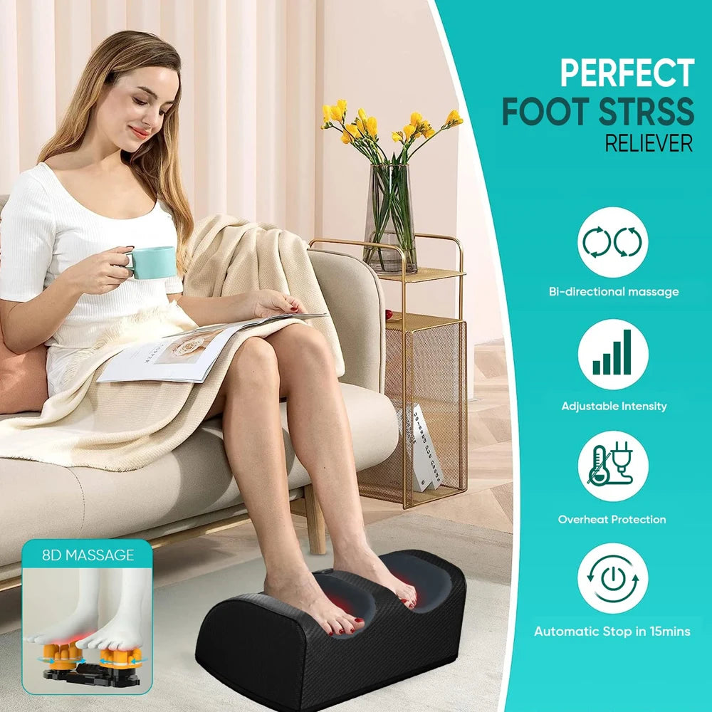 Shiatsu Foot Massager with Heat for Pain Relief
