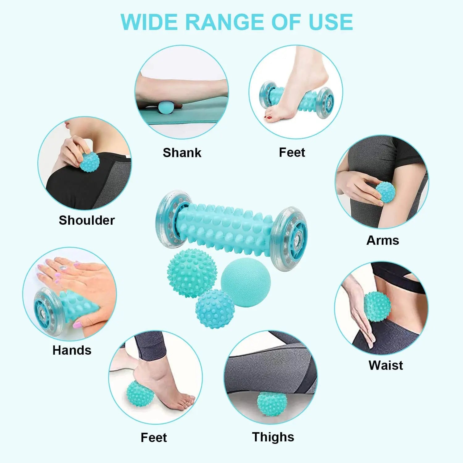 Spiky Foot Roller for Fasciitis Relief
