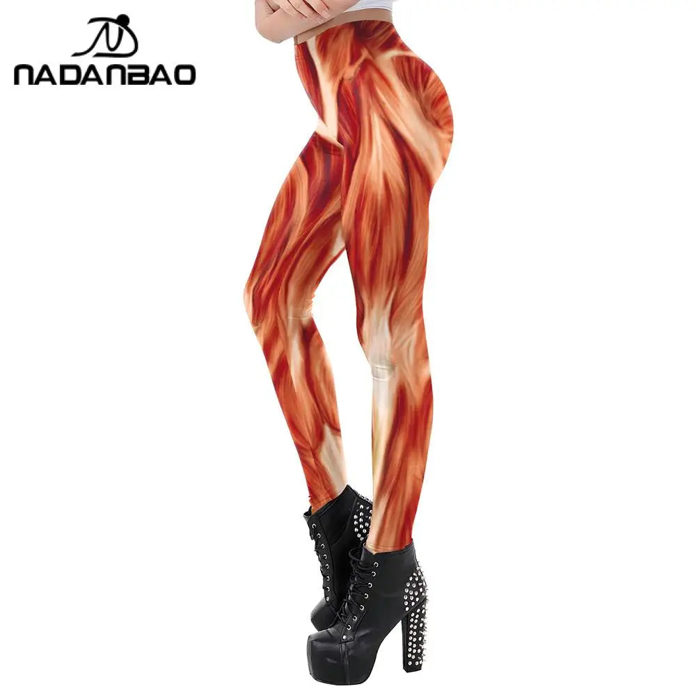 Funny Muscle Leggings for Fitness and Parties