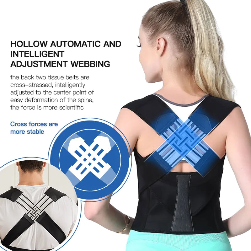 Adjustable Back Posture Corrector for Pain Relief