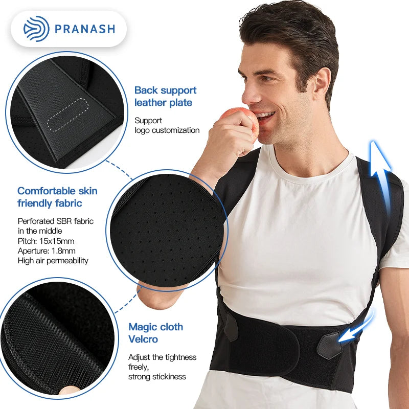 Adjustable Back Posture Corrector for Pain Relief