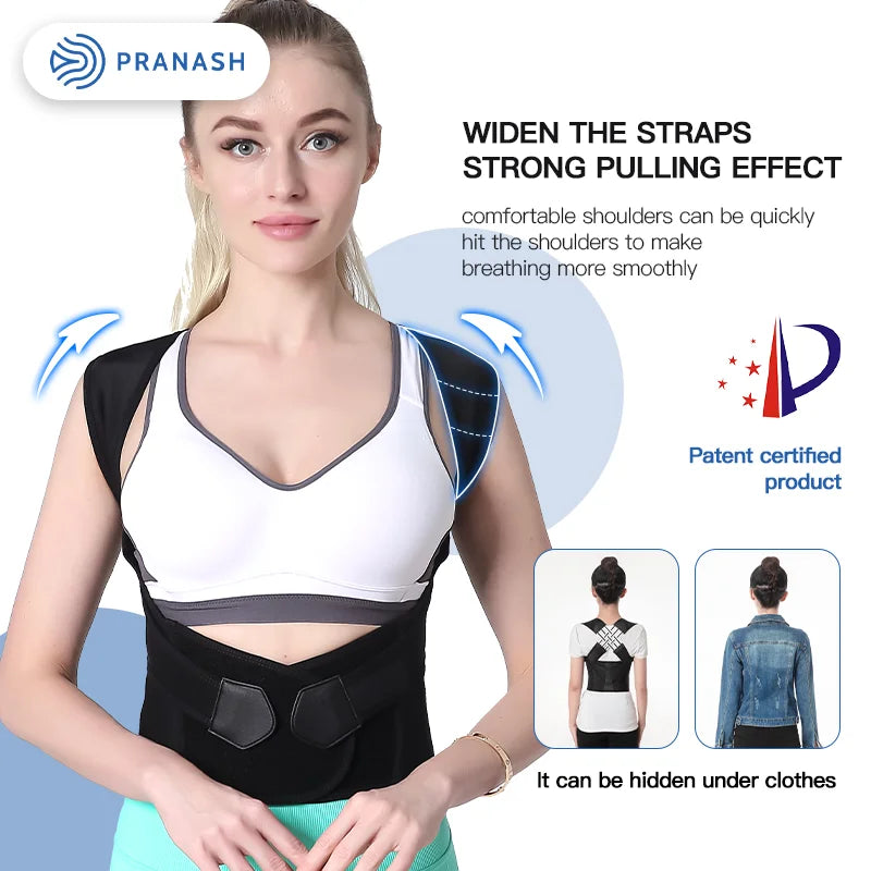 Adjustable Back Posture Corrector for Pain Relief