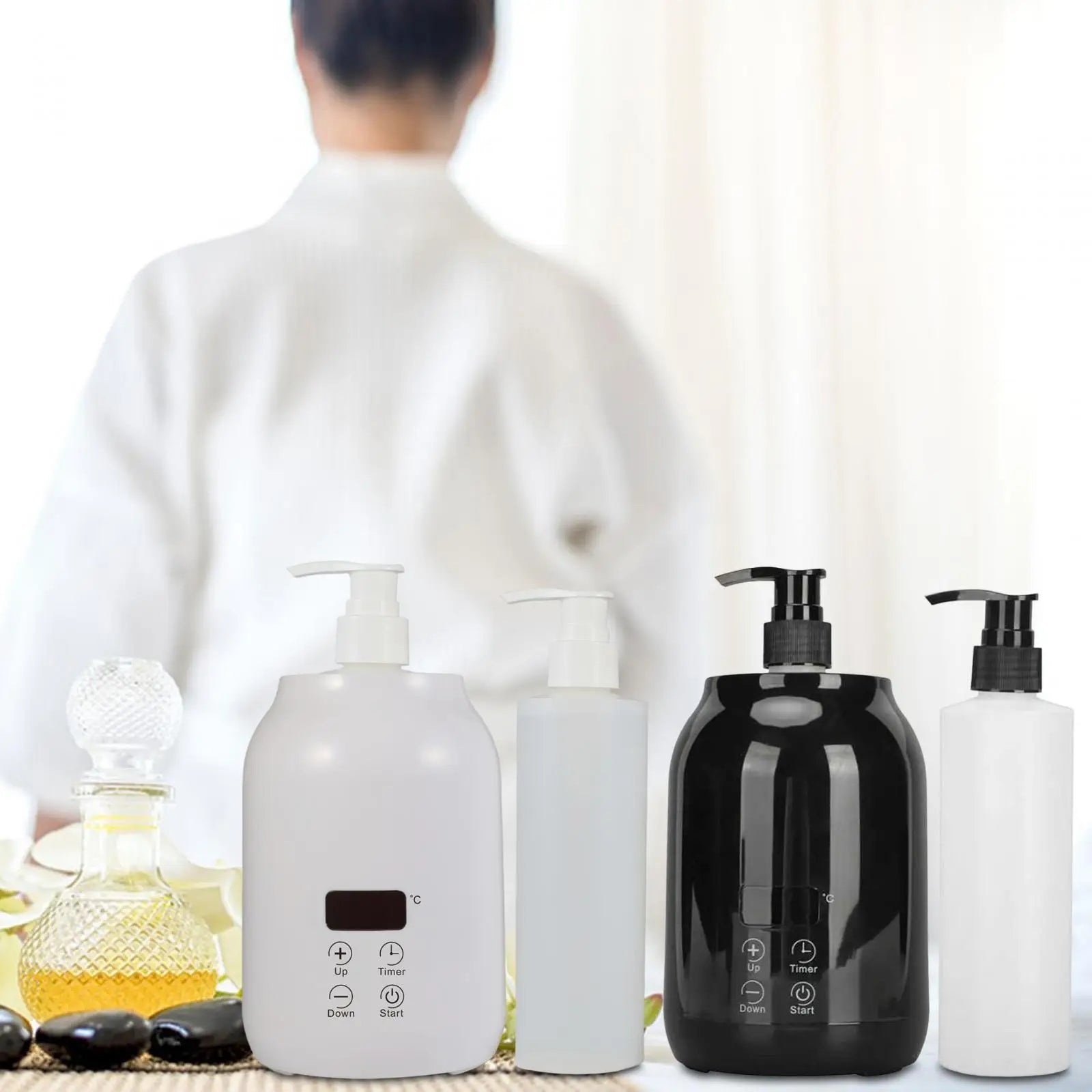 Portable Oil Heater with Two Empty Bottles