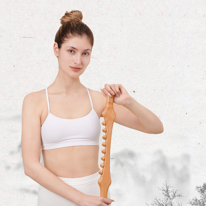 Handheld Wood Massage Roller